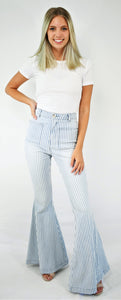 Blue Skies Retro Flare Jeans