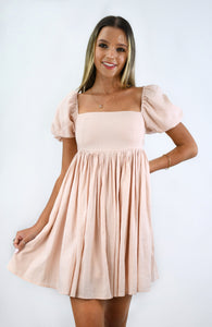 Hey Babydoll Linen Blend Dress