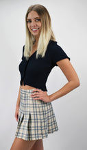 Load image into Gallery viewer, Pleats and Plaids Skirt with Shorts