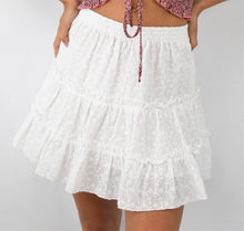 Load image into Gallery viewer, Anytime Eyelet 3 Tier Skirt