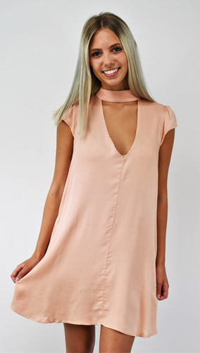 Peaches and Cream Trapeze Dress