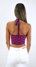 Load image into Gallery viewer, Mod Flower Knit Halter Top