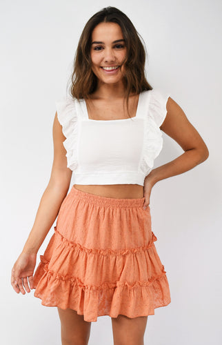 Anytime Eyelet 3 Tier Skirt