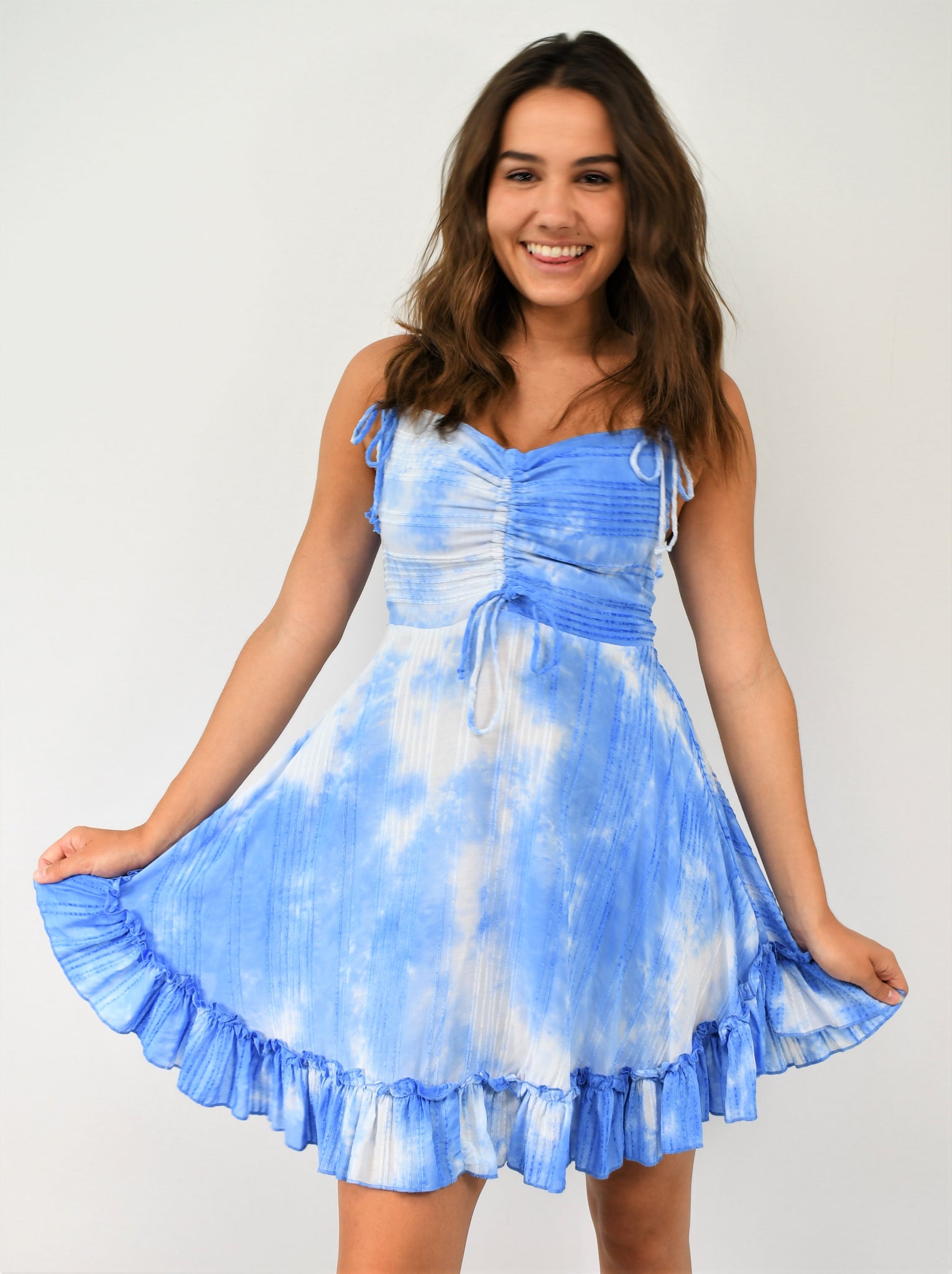 Tie dye clearance spaghetti strap dress