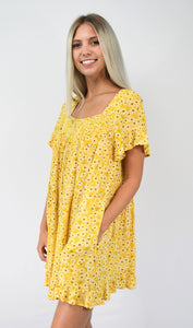 Sunshine and Daisies Babydoll Dress