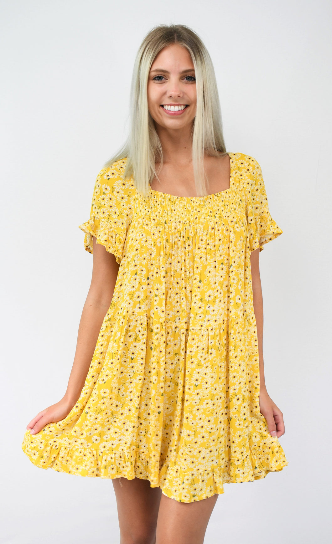 Sunshine and Daisies Babydoll Dress