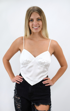 Load image into Gallery viewer, Love Triangle Silky Crop Top