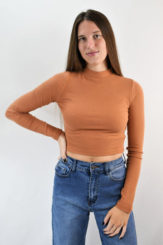 It's Fitting Mock Neck Long Sleeve Top