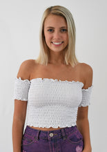 Load image into Gallery viewer, Smocked Tube Top with Sleeves