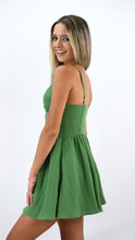 Load image into Gallery viewer, When Love Is Green Corset Dress