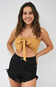 Tie It Up Smocked Bandeau