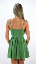 Load image into Gallery viewer, When Love Is Green Corset Dress