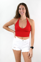 Load image into Gallery viewer, Easy Answer Knit Halter Top