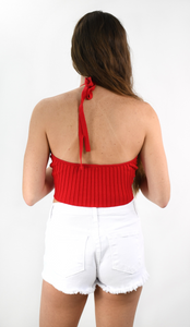 Easy Answer Knit Halter Top