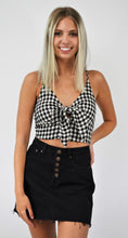 Load image into Gallery viewer, Check the Box Gingham Crop Top