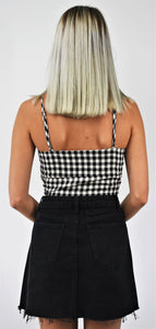 Check the Box Gingham Crop Top