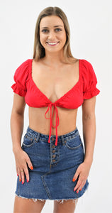 Red Dynamite Crop Top