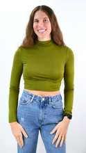 Load image into Gallery viewer, Basically Yours Long Sleeve Crop Turtleneck