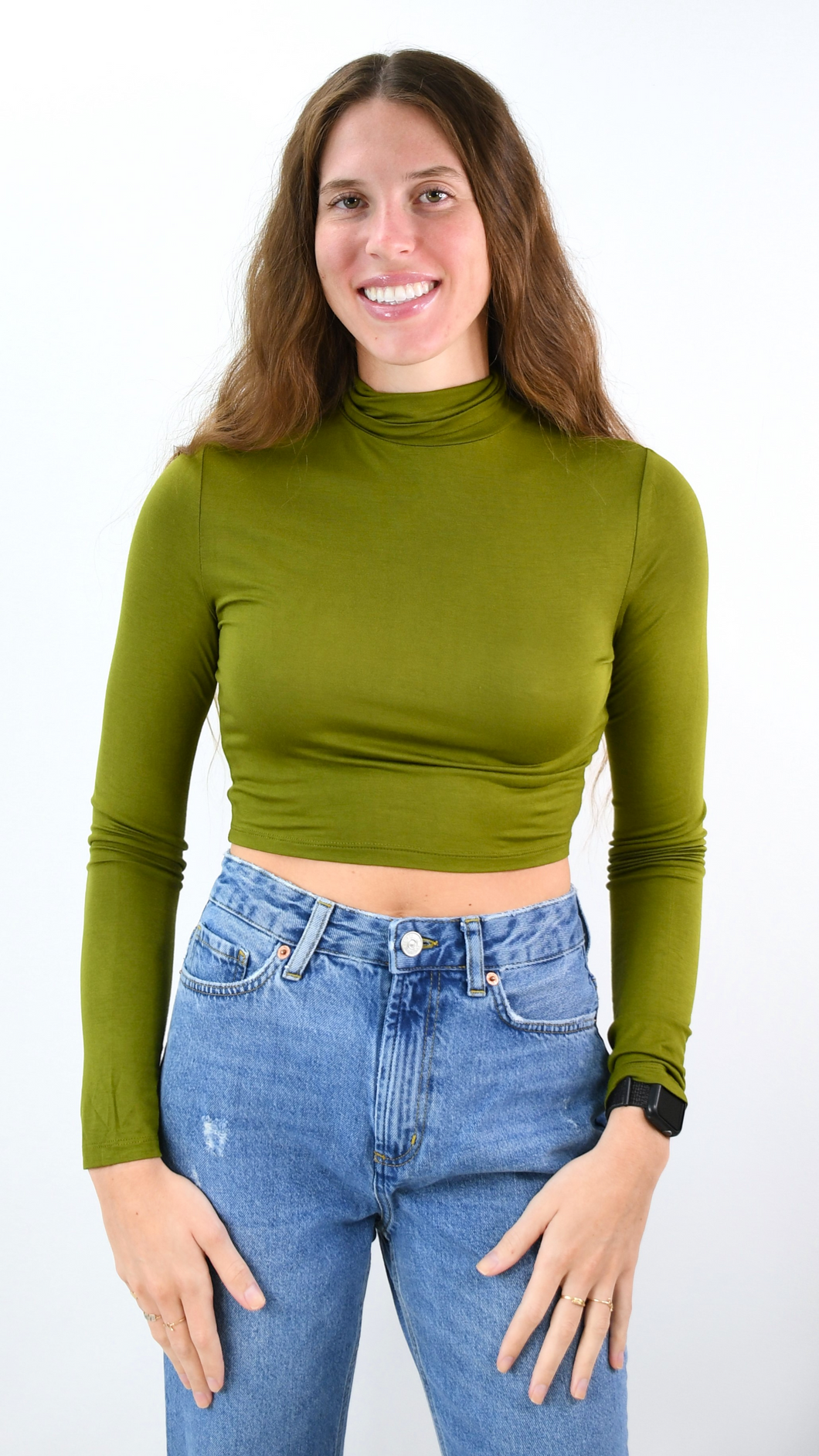 Basically Yours Long Sleeve Crop Turtleneck