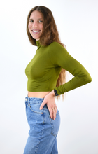 Load image into Gallery viewer, Basically Yours Long Sleeve Crop Turtleneck