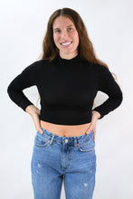 Load image into Gallery viewer, Basically Yours Long Sleeve Crop Turtleneck