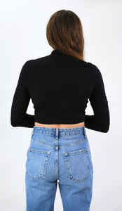 Basically Yours Long Sleeve Crop Turtleneck