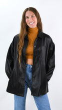 Load image into Gallery viewer, Just Your Thing Oversized Vegan Leather Jacket