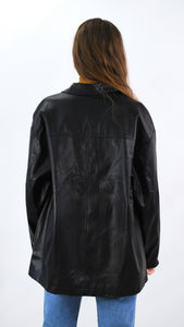 Just Your Thing Oversized Vegan Leather Jacket