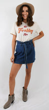 Load image into Gallery viewer, Denim Paper Bag Skirt