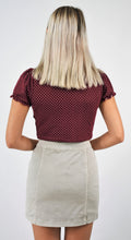 Load image into Gallery viewer, Gray Tide Mini Skirt with Side Buttons