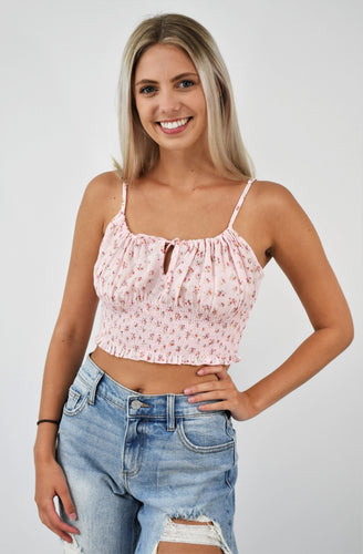 Dainty Floral Crop Top