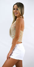 Load image into Gallery viewer, Hurricane Wave Verigated Knit Halter Top