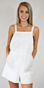 Linen Bib Romper