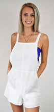 Load image into Gallery viewer, Linen Bib Romper