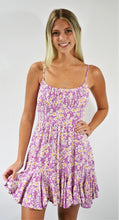 Load image into Gallery viewer, Wild Orchid Sundress with Ruffle Flounce Bottom