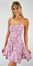 Load image into Gallery viewer, Wild Orchid Sundress with Ruffle Flounce Bottom