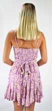 Load image into Gallery viewer, Wild Orchid Sundress with Ruffle Flounce Bottom