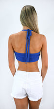 Load image into Gallery viewer, Follow Me Knit Bandeau Halter Top