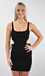 An Open Secret Cut Out Bodycon Dress