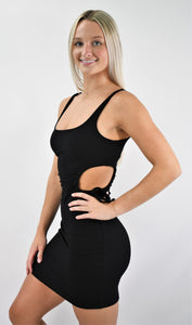 An Open Secret Cut Out Bodycon Dress