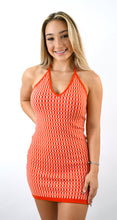 Load image into Gallery viewer, Geometric Theory Knit Halter Dress