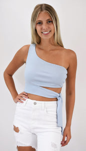 Big Impact One-Shoulder Crop Top