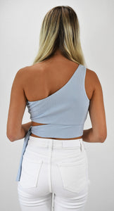 Big Impact One-Shoulder Crop Top