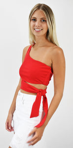 Big Impact One-Shoulder Crop Top