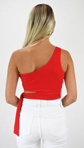 Big Impact One-Shoulder Crop Top