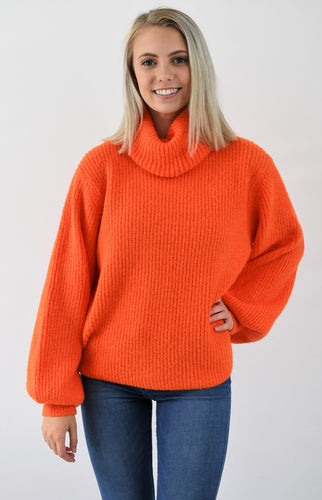 Slouchy Turtleneck Sweater