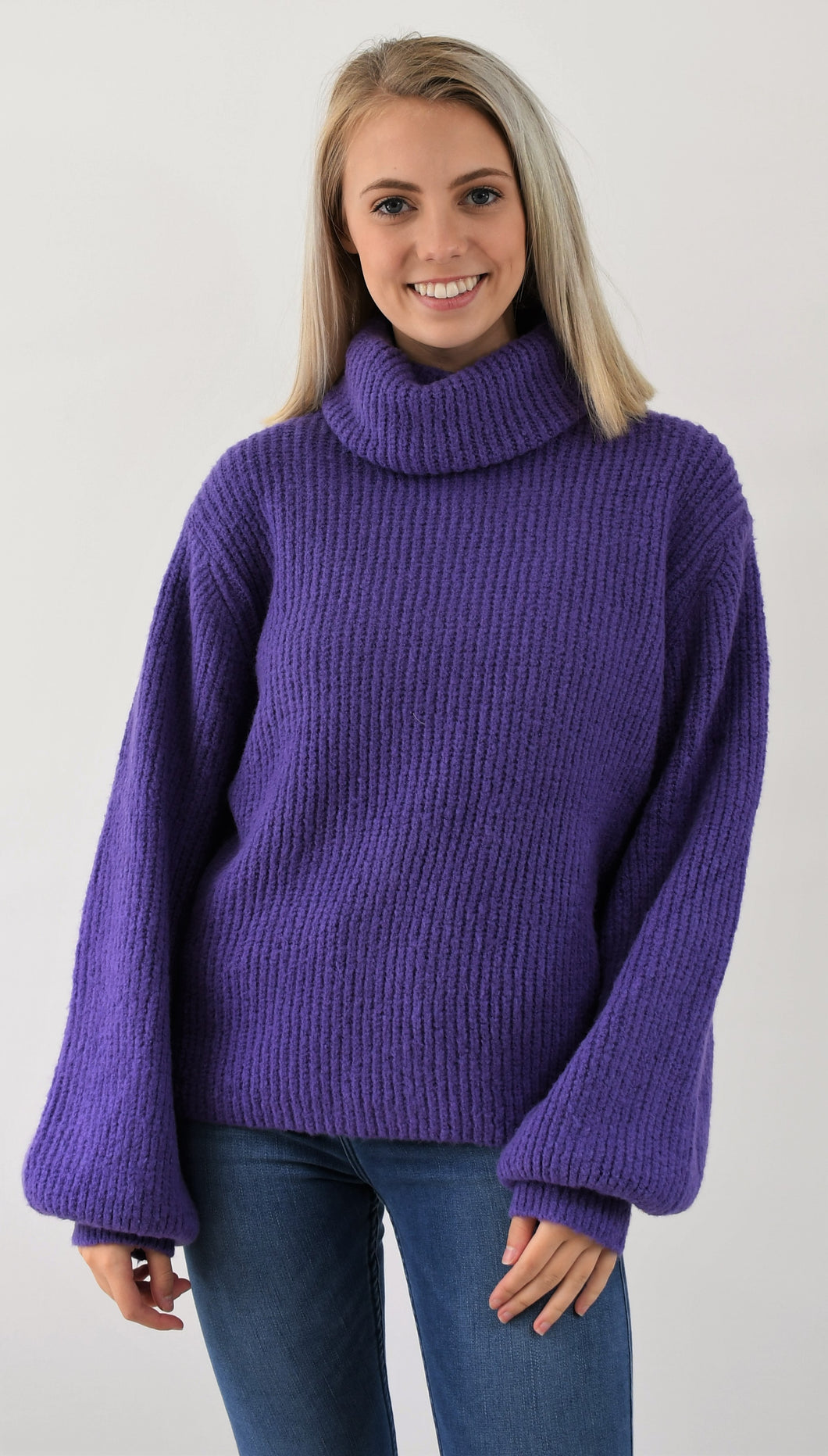 Slouchy Turtleneck Sweater