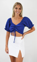 Load image into Gallery viewer, Sense of Touch Ruched Front Crop Top