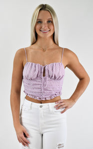 Pretty Baby Gathered Crop Top