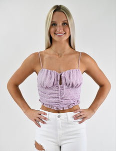 Pretty Baby Gathered Crop Top